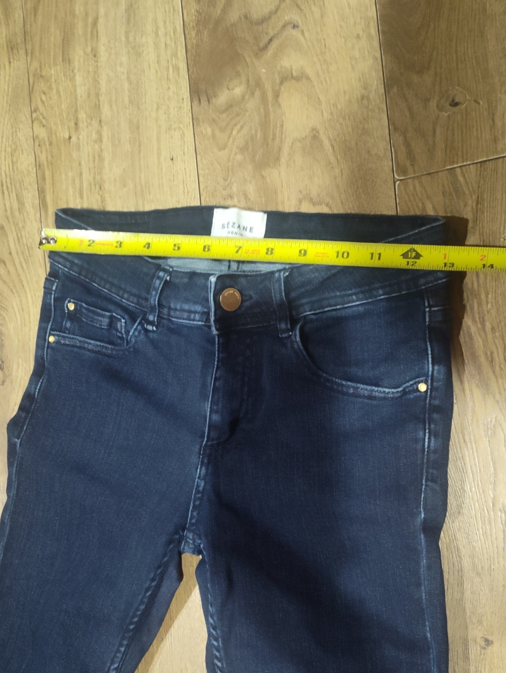 High-Rise Skinny Jeans in Dark Blue - Picture 6 of 9